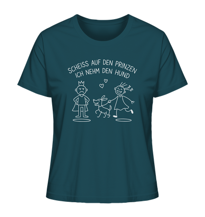 Scheiss auf den Prinzen ich nehm den Hund - Ladies Organic Shirt Stargazer / XS