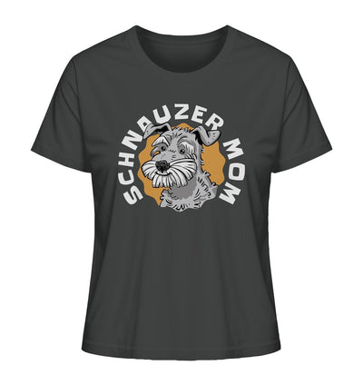 Schnauzer Mom - Ladies Organic Shirt Anthracite / XS