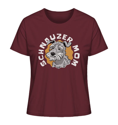 Schnauzer Mom - Ladies Organic Shirt Burgundy / XS