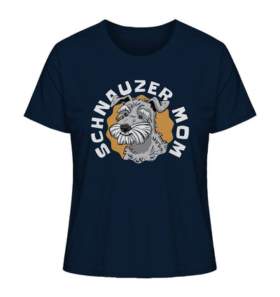 Schnauzer Mom - Ladies Organic Shirt French Navy / XS