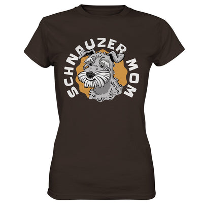 Schnauzer Mom - Ladies Premium Shirt Brown / XS