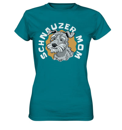 Schnauzer Mom - Ladies Premium Shirt Diva Blue / XS