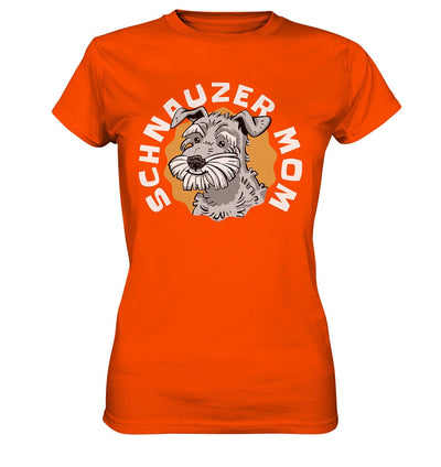Schnauzer Mom - Ladies Premium Shirt Orange / XS