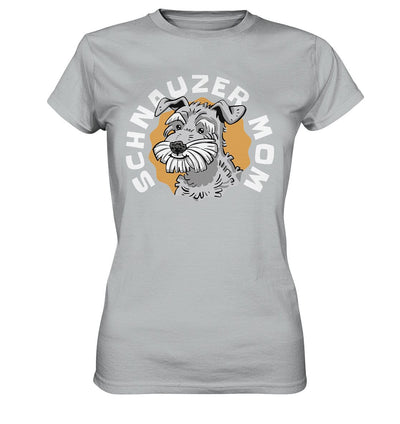 Schnauzer Mom - Ladies Premium Shirt Pacific Grey / XS