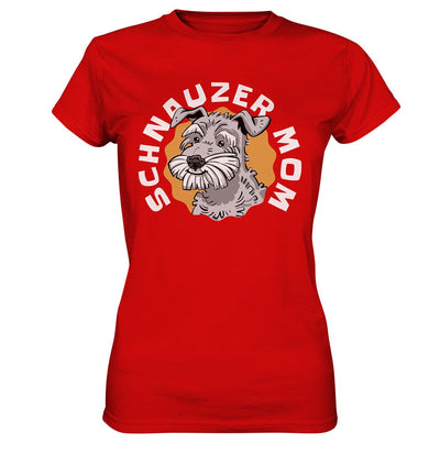 Schnauzer Mom - Ladies Premium Shirt Red / XS