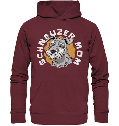 Schnauzer Mom - Organic Hoodie Burgundy / XS
