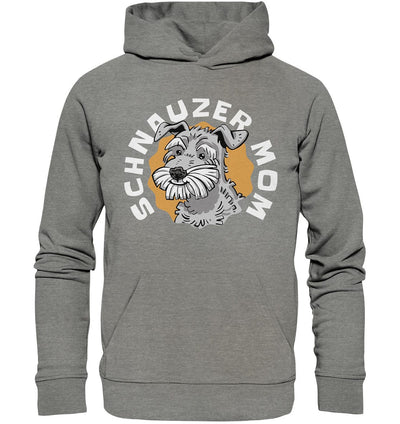 Schnauzer Mom - Organic Hoodie Mid Heather Grey / XS