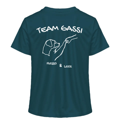 Team Gassi (Rückendruck) - Personalisierbar - Ladies Organic Shirt Stargazer / XS