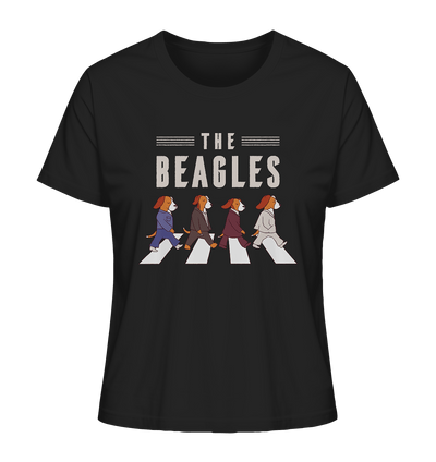 The Beagles - Coole Beagle-Hunde on the walk - Ladies Organic Shirt Black / XS