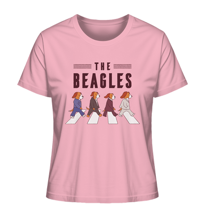 The Beagles - Coole Beagle-Hunde on the walk - Ladies Organic Shirt Cotton Pink / XS