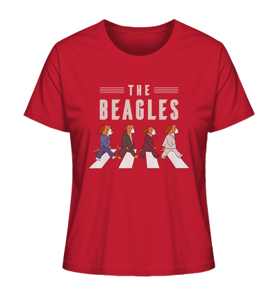 The Beagles - Coole Beagle-Hunde on the walk - Ladies Organic Shirt Red / XS