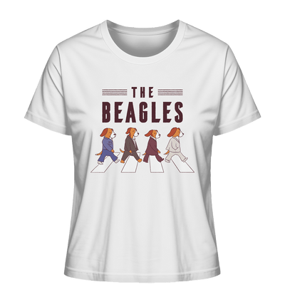 The Beagles - Coole Beagle-Hunde on the walk - Ladies Organic Shirt White / XS