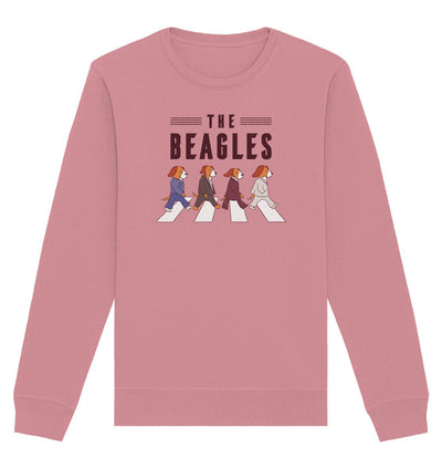 The Beagles - Coole Beagle-Hunde on the walk - Organic Basic Unisex Sweatshirt Canyon Pink / XS