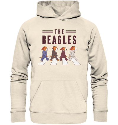 The Beagles - Coole Beagle-Hunde on the walk - Organic Hoodie Natural Raw / XS