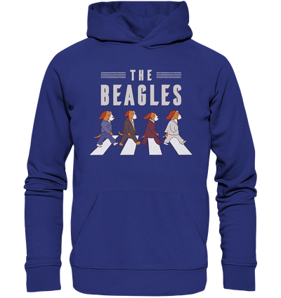 The Beagles - Coole Beagle-Hunde on the walk - Organic Hoodie Worker Blue / XS