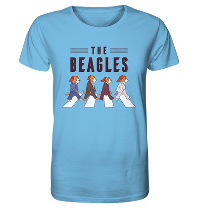 The Beagles - Coole Beagle-Hunde on the walk - Organic Shirt Aqua Blue / XS