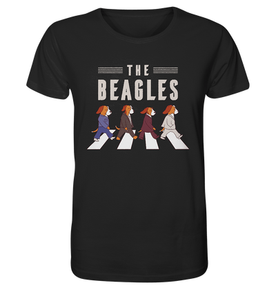 The Beagles - Coole Beagle-Hunde on the walk - Organic Shirt Black / XS