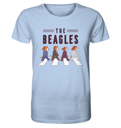The Beagles - Coole Beagle-Hunde on the walk - Organic Shirt Blue Soul / XS