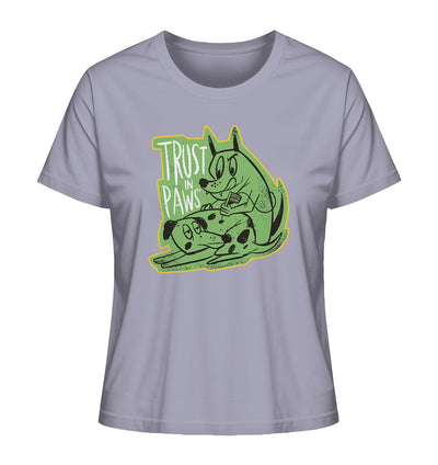 Trust in Paws - Tattooing Dogs - Ladies Organic Shirt Lavender / XS
