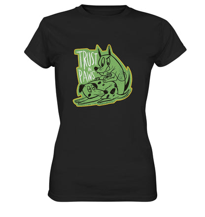 Trust in Paws - Tattooing Dogs - Ladies Premium Shirt Black / XS