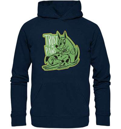 Trust in Paws - Tattooing Dogs - Organic Hoodie French Navy / XS