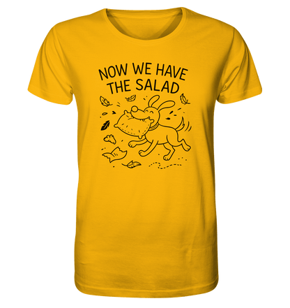 Unisex Bio Shirt – Now we have the salad – Hund & Chaos auf deinem Shirt Spectra Yellow / XS