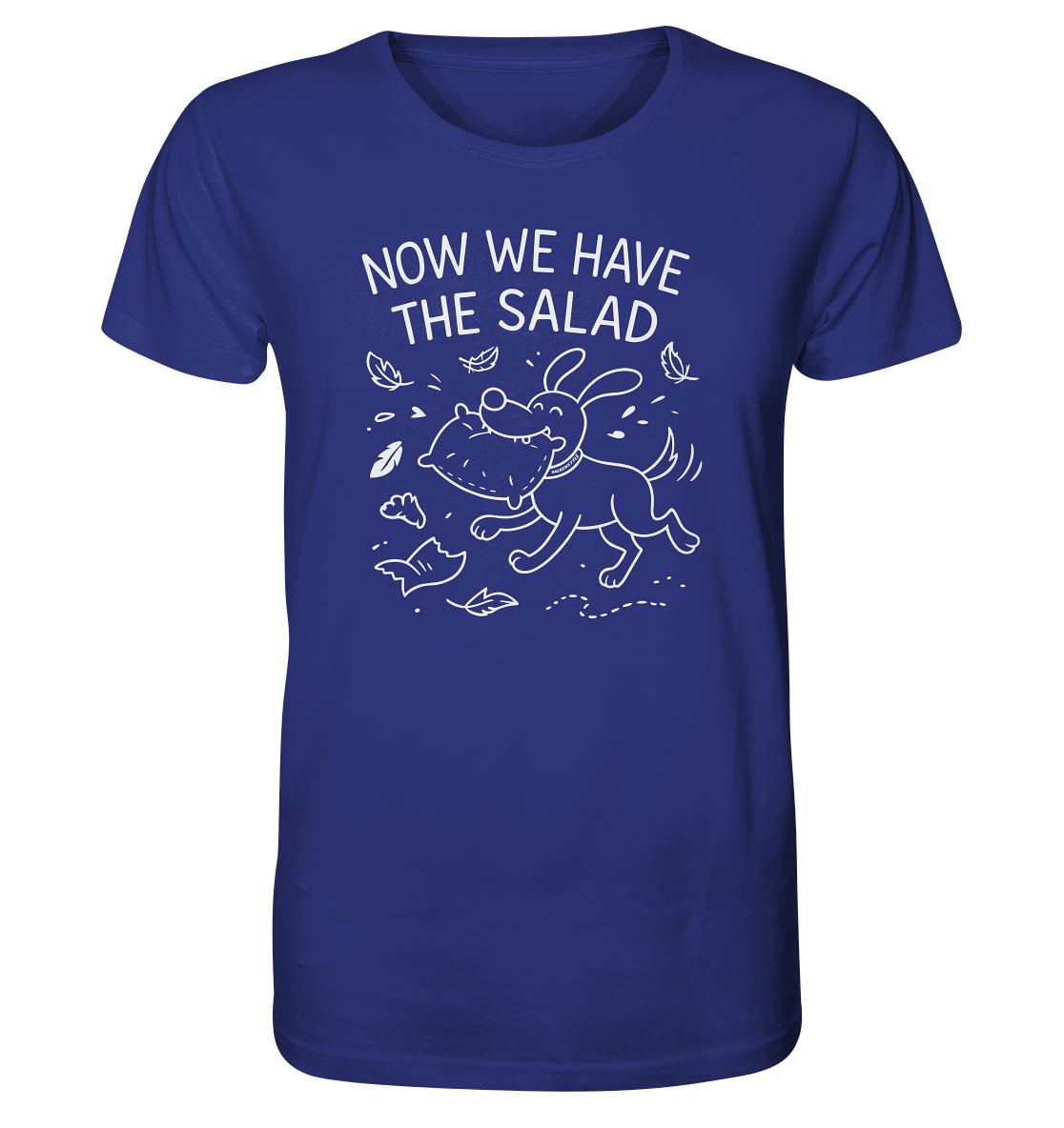 Unisex Bio Shirt – Now we have the salad – Hund & Chaos auf deinem Shirt Worker Blue / XS