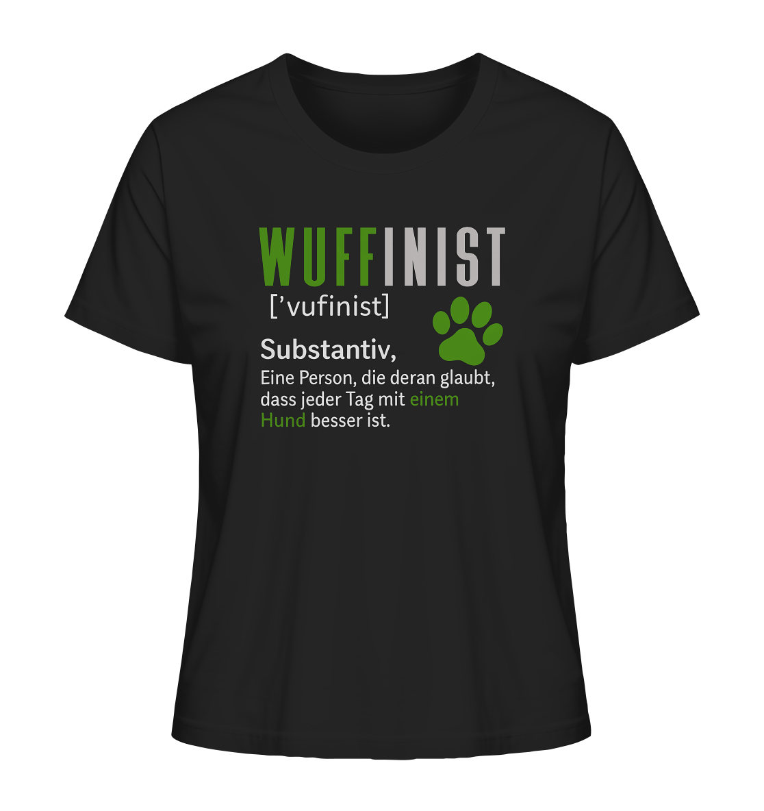 Wuffinist - Ladies Organic Shirt Black / XS