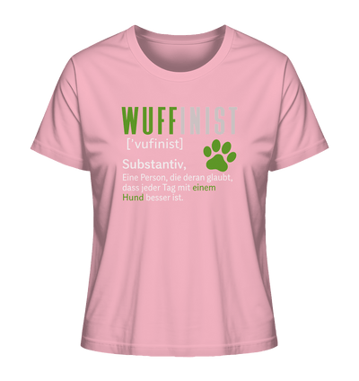 Wuffinist - Ladies Organic Shirt Cotton Pink / XS