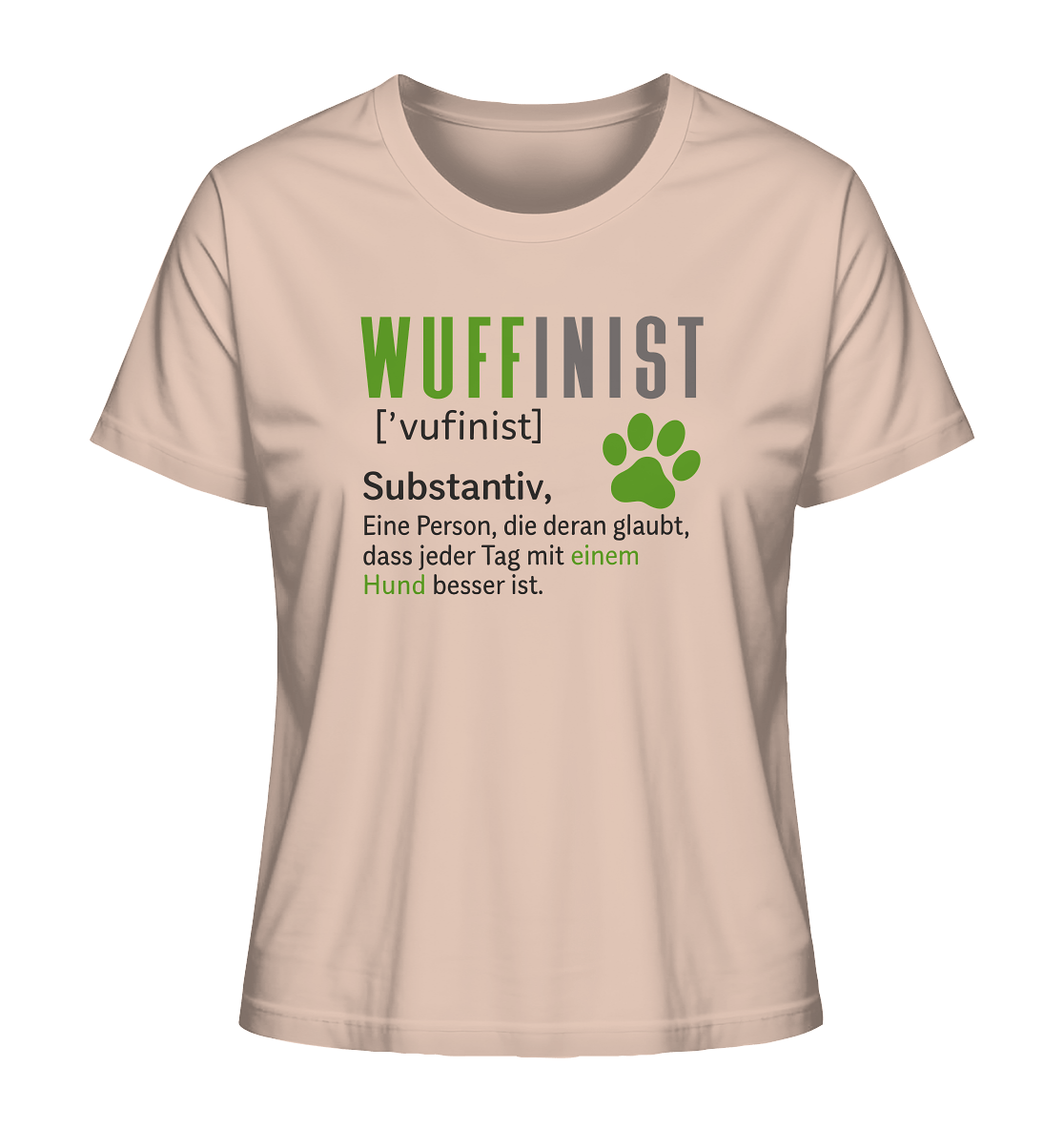Wuffinist - Ladies Organic Shirt Fraiche Peche / XS