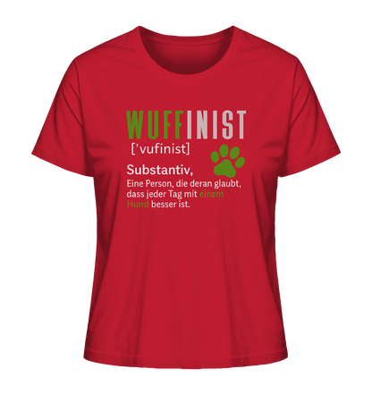 Wuffinist - Ladies Organic Shirt Red / XS