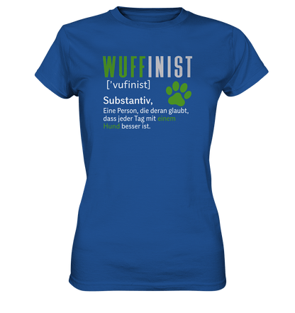 Wuffinist - Ladies Premium Shirt Royal Blue / XS