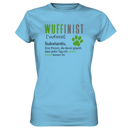Wuffinist - Ladies Premium Shirt Sky Blue / XS