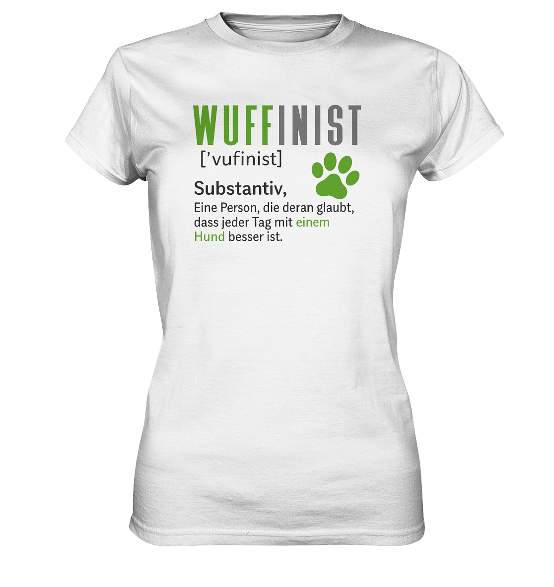 Wuffinist - Ladies Premium Shirt White / XS