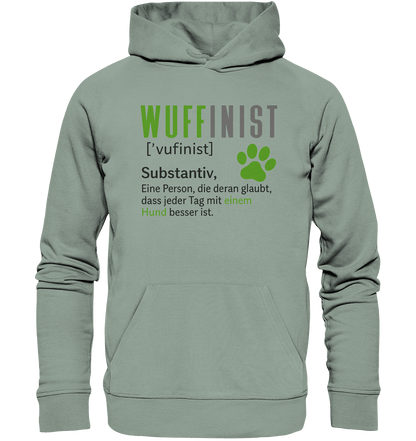 Wuffinist - Organic Hoodie Aloe / XS