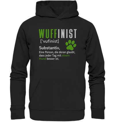 Wuffinist - Organic Hoodie Black / XS