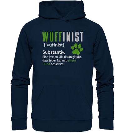 Wuffinist - Organic Hoodie French Navy / XS