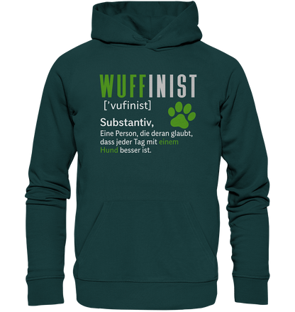 Wuffinist - Organic Hoodie Glazed Green / XS