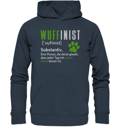 Wuffinist - Organic Hoodie India Ink Grey / XS