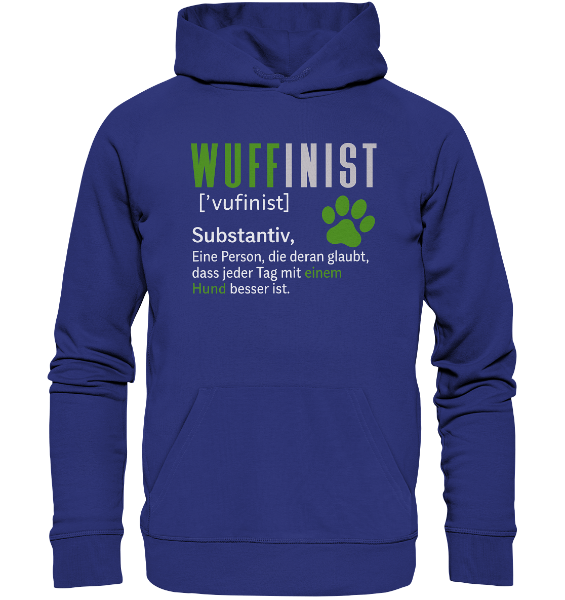Wuffinist - Organic Hoodie Worker Blue / XS