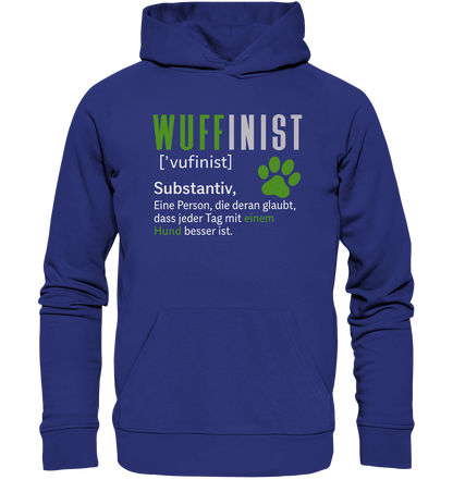 Wuffinist - Organic Hoodie Worker Blue / XS