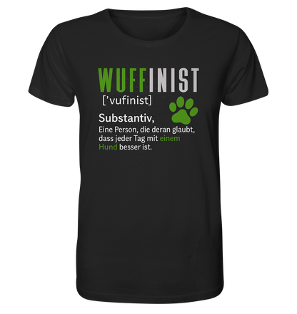 Wuffinist - Organic Shirt Black / XS