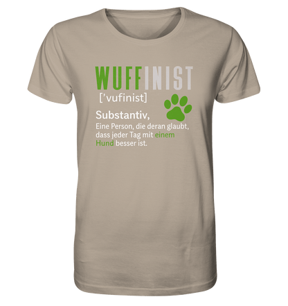 Wuffinist - Organic Shirt Desert Dust / XS