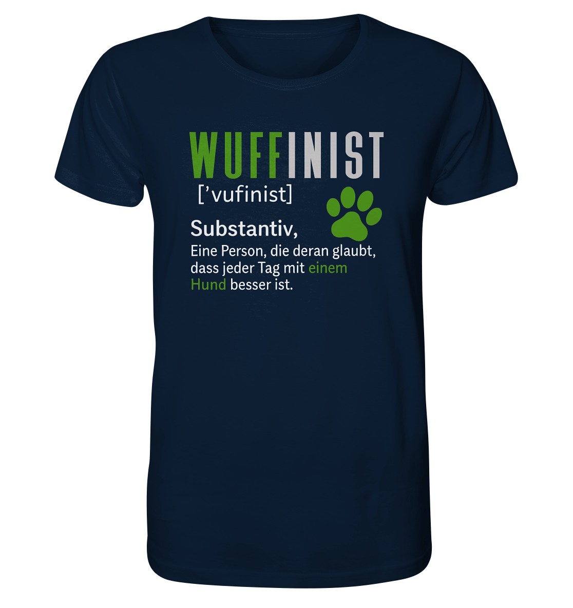 Wuffinist - Organic Shirt French Navy / XS