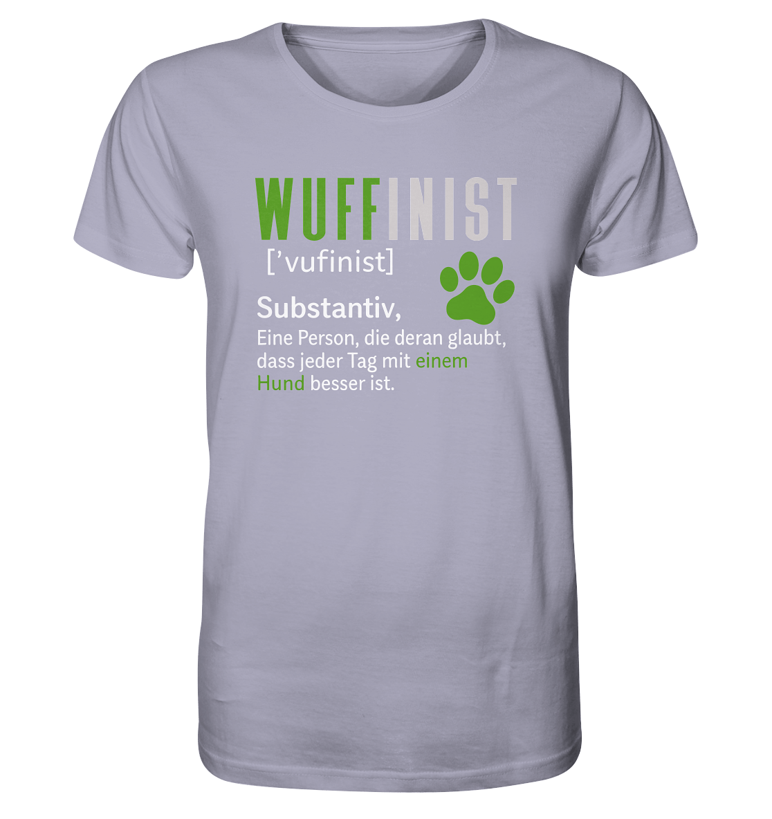 Wuffinist - Organic Shirt Lavender / XS