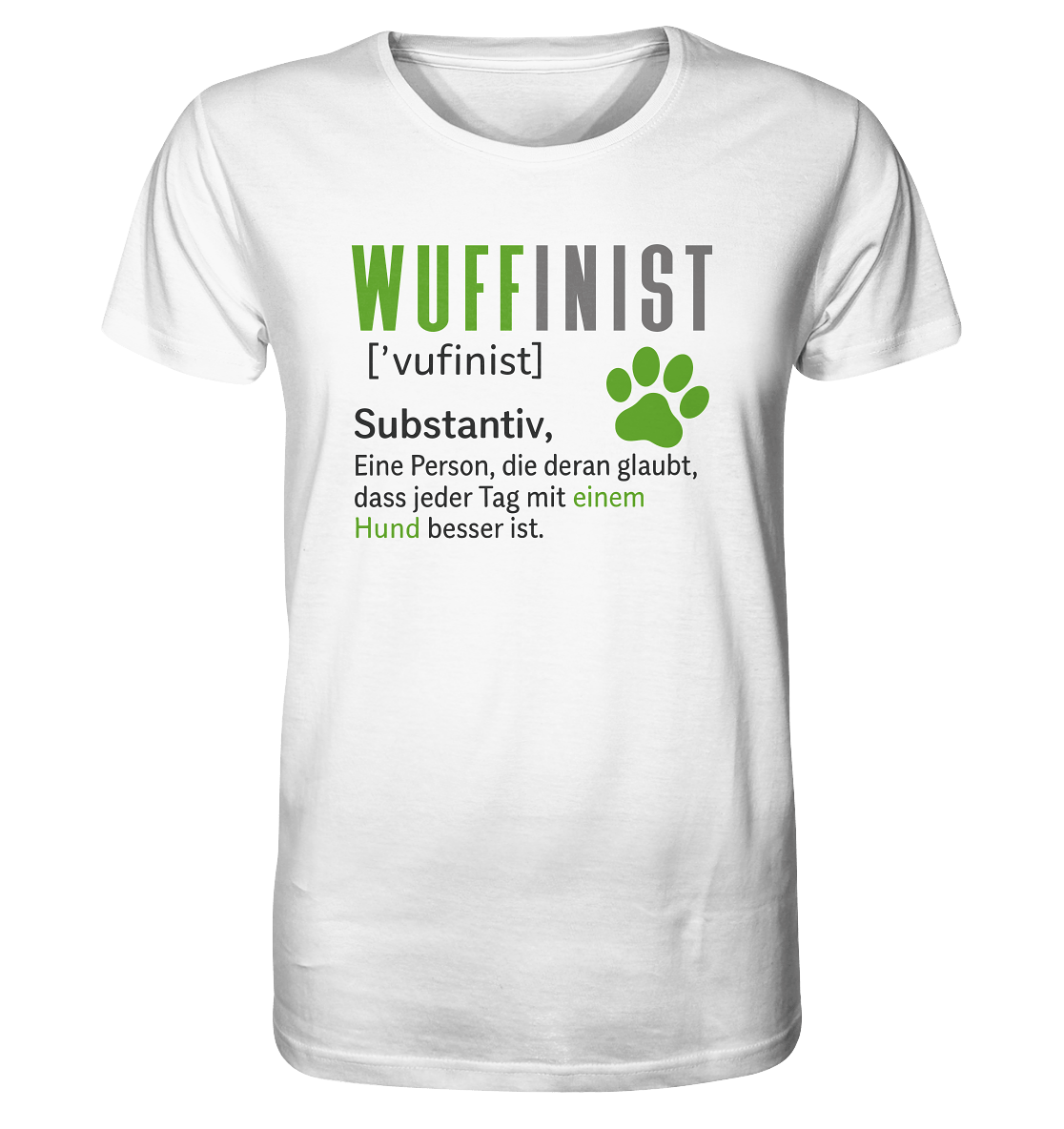 Wuffinist - Organic Shirt White / XS