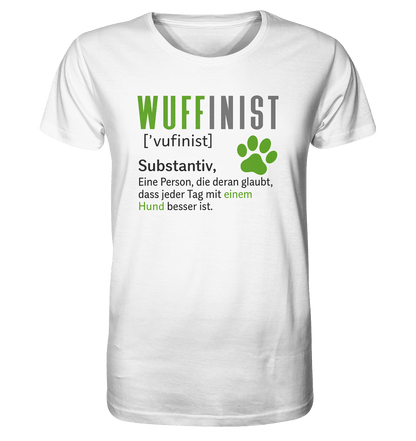 Wuffinist - Organic Shirt White / XS